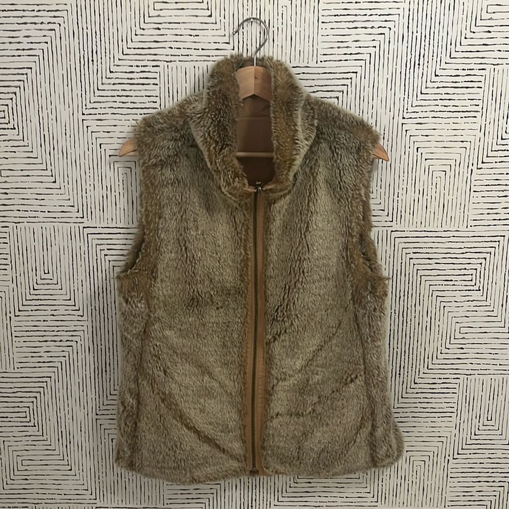 Reversible fur vest, so cozy & cute!